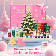 DRAWFAR Advent Calendar 2025 opened box revealing daily skincare surprises.