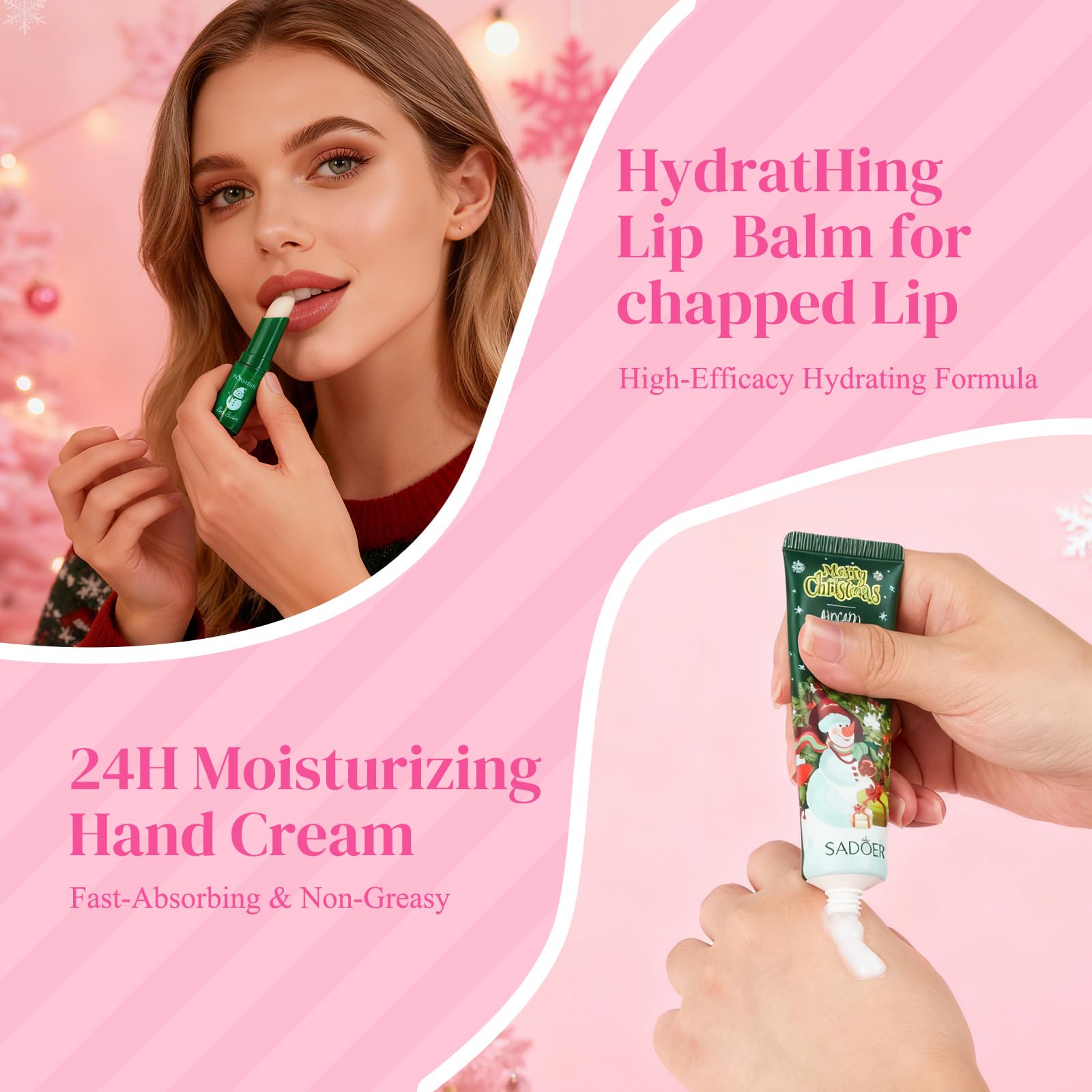 DRAWFAR hand cream tube highlighting soft, hydrated winter hands.