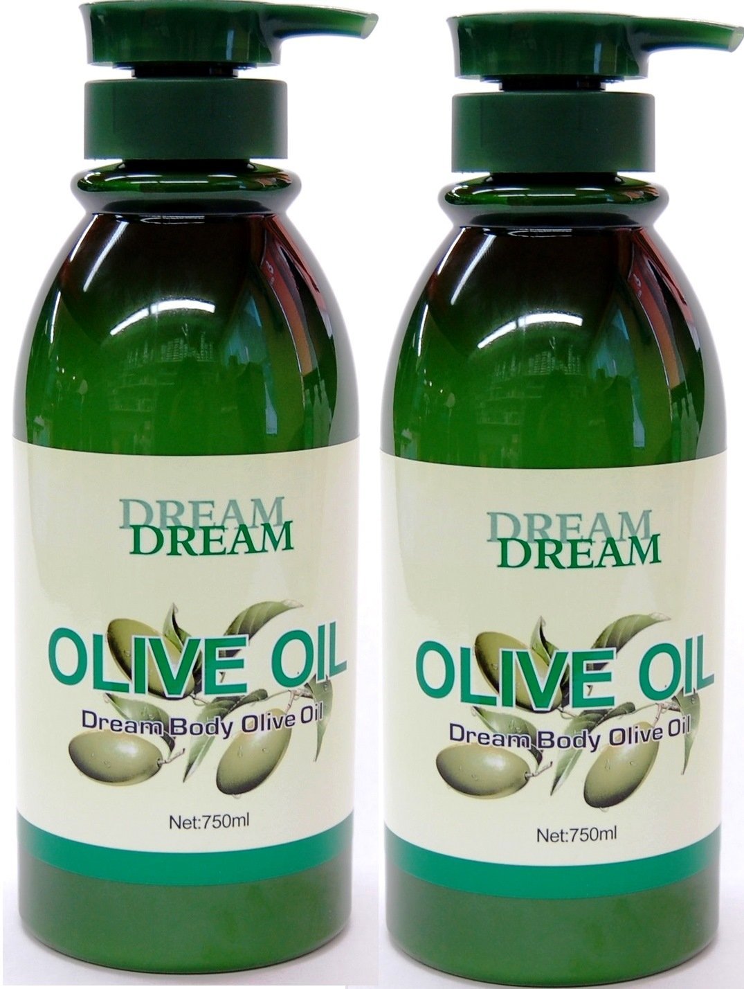Dream Body Olive Oil 750ml bottle for cooking and skin care.