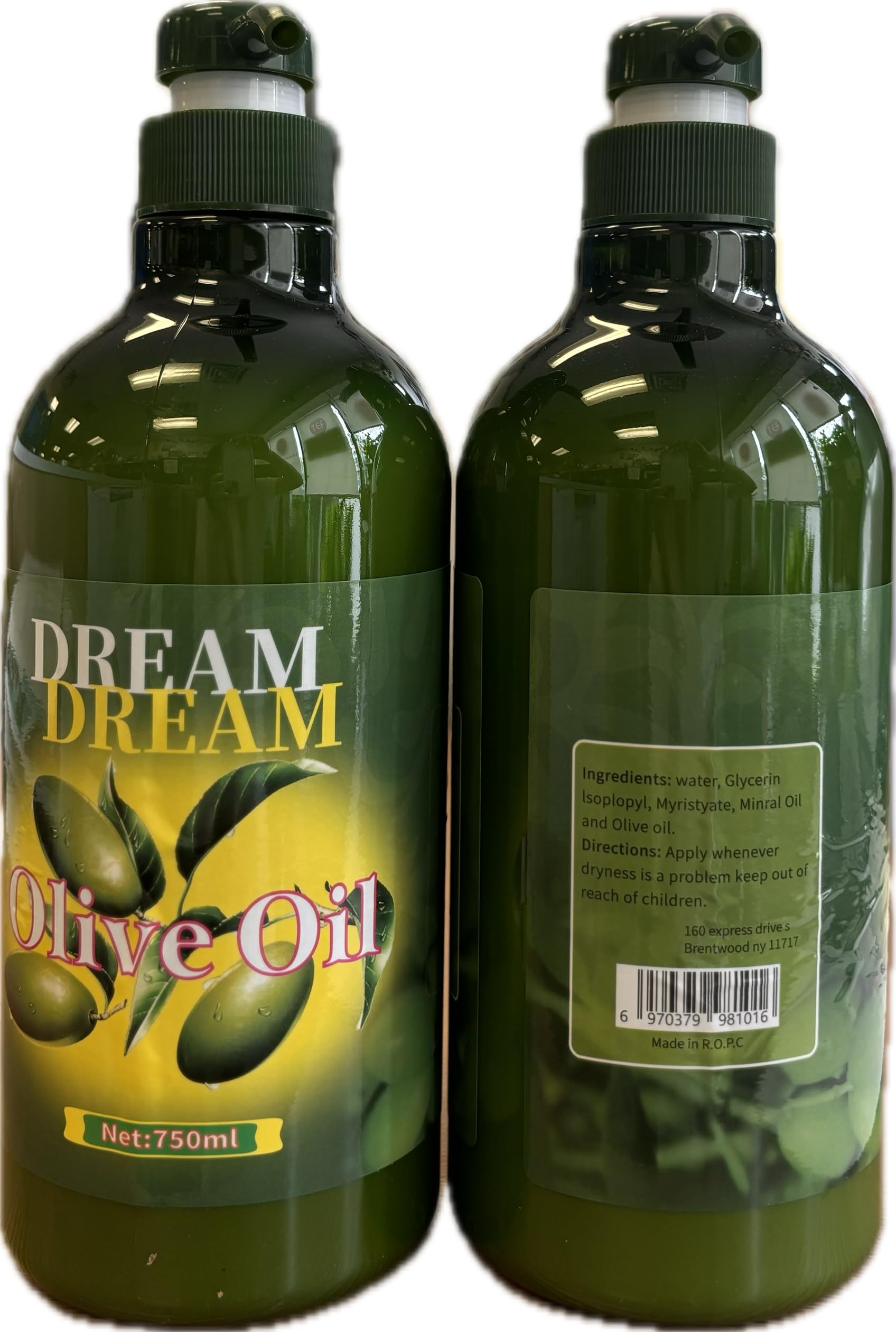 Dream Dream Body Olive Oil Lotion bottle – hydrating, non-greasy skin care for dry skin
