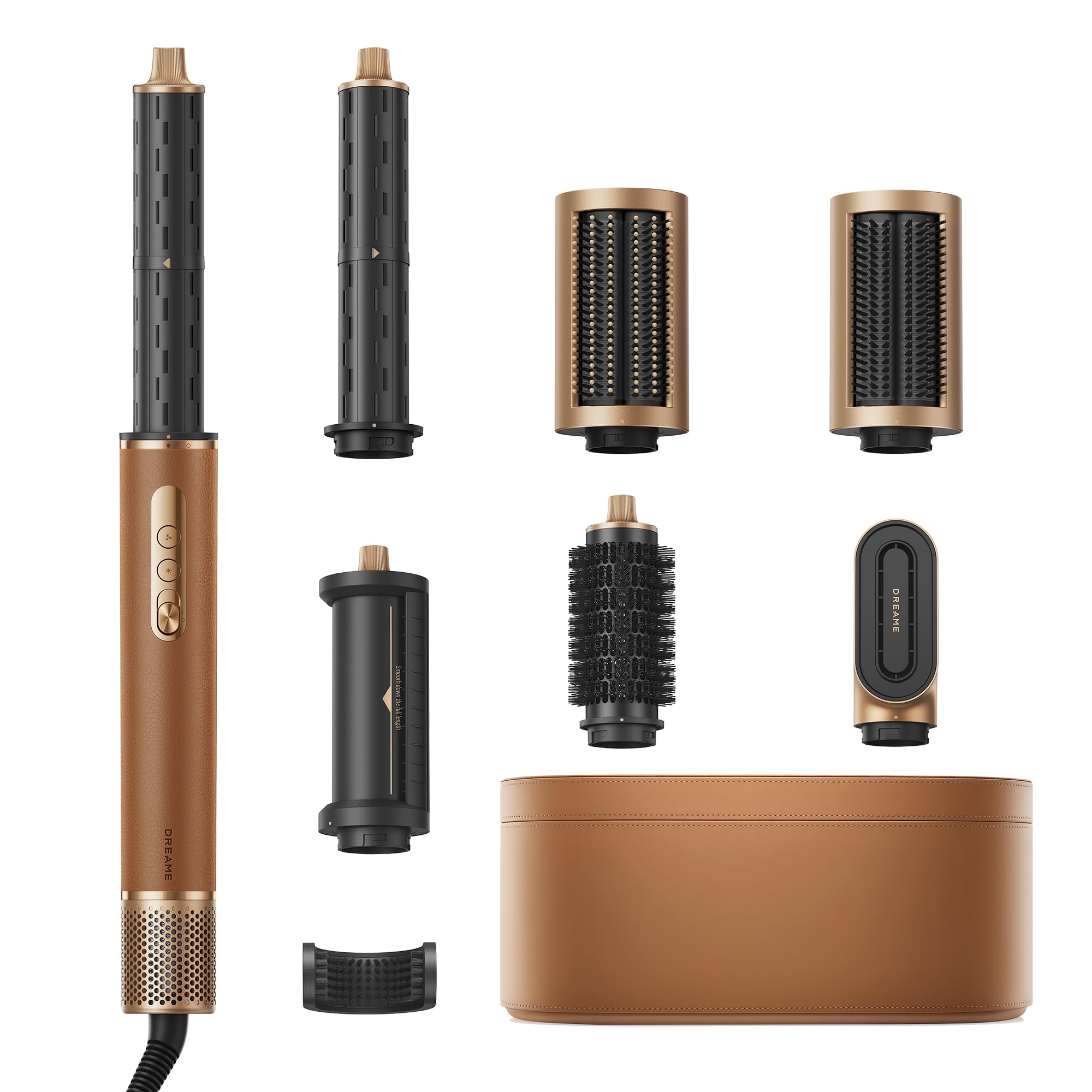 Dreame AirStyle Pro 7-in-1 attachments view showing versatile styling options for at-home looks.