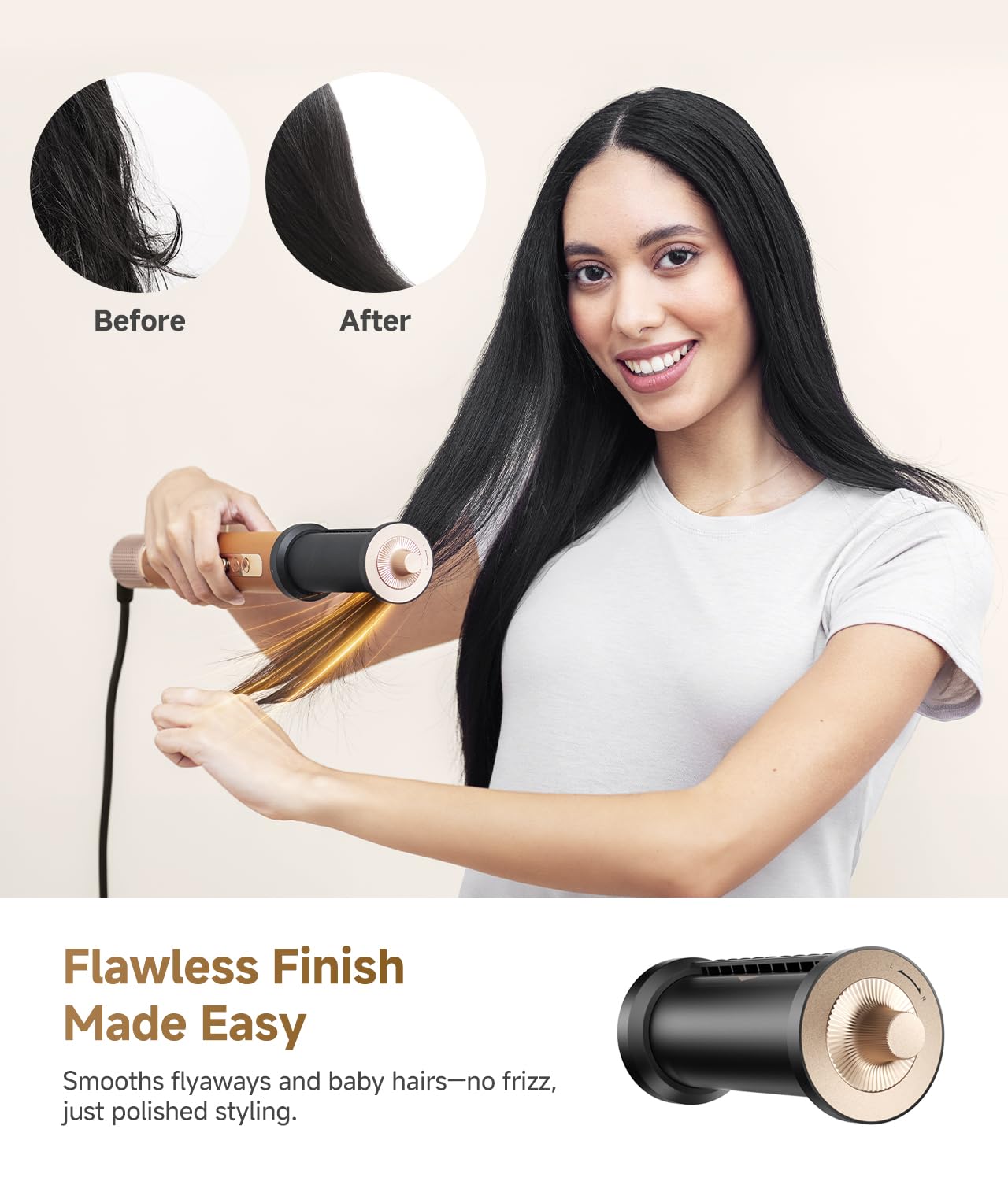 Dreame AirStyle Pro curling attachment ready for loose, defined waves.