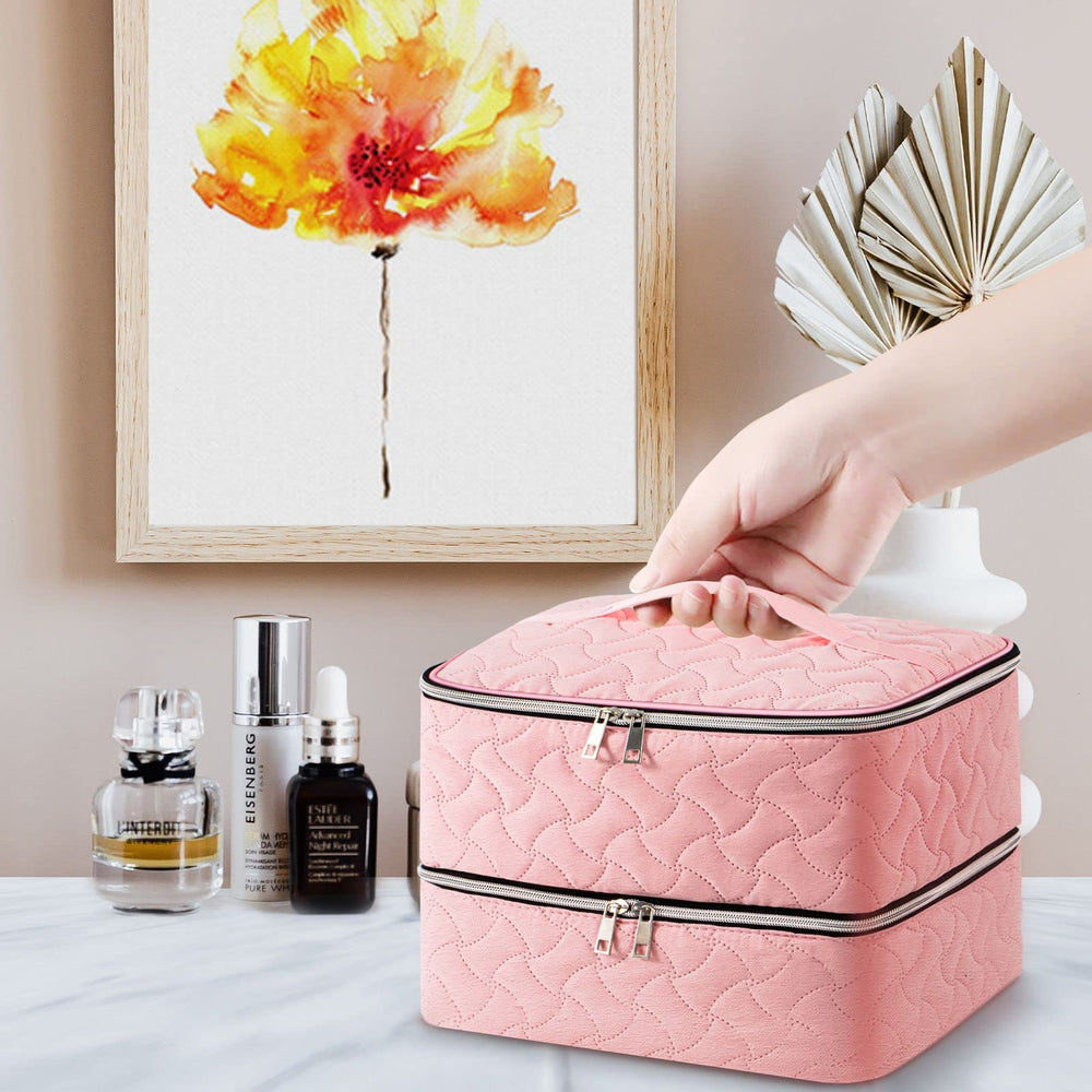 DreamGenius dimensions show compact size and fit for home vanity space.