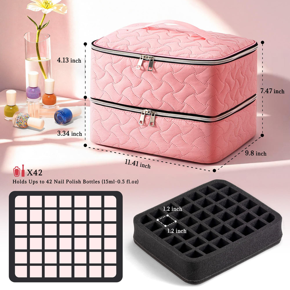 DreamGenius peach-skin fabric exterior offers soft touch and protective storage.
