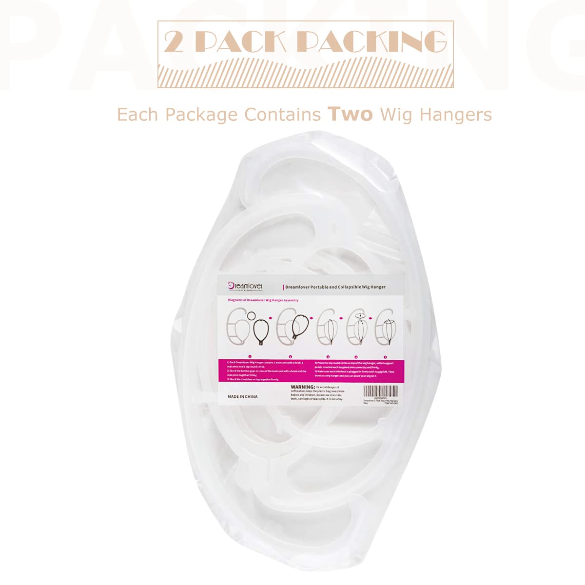 Dreamlover air-dry wig stand speeds drying while maintaining wig shape
