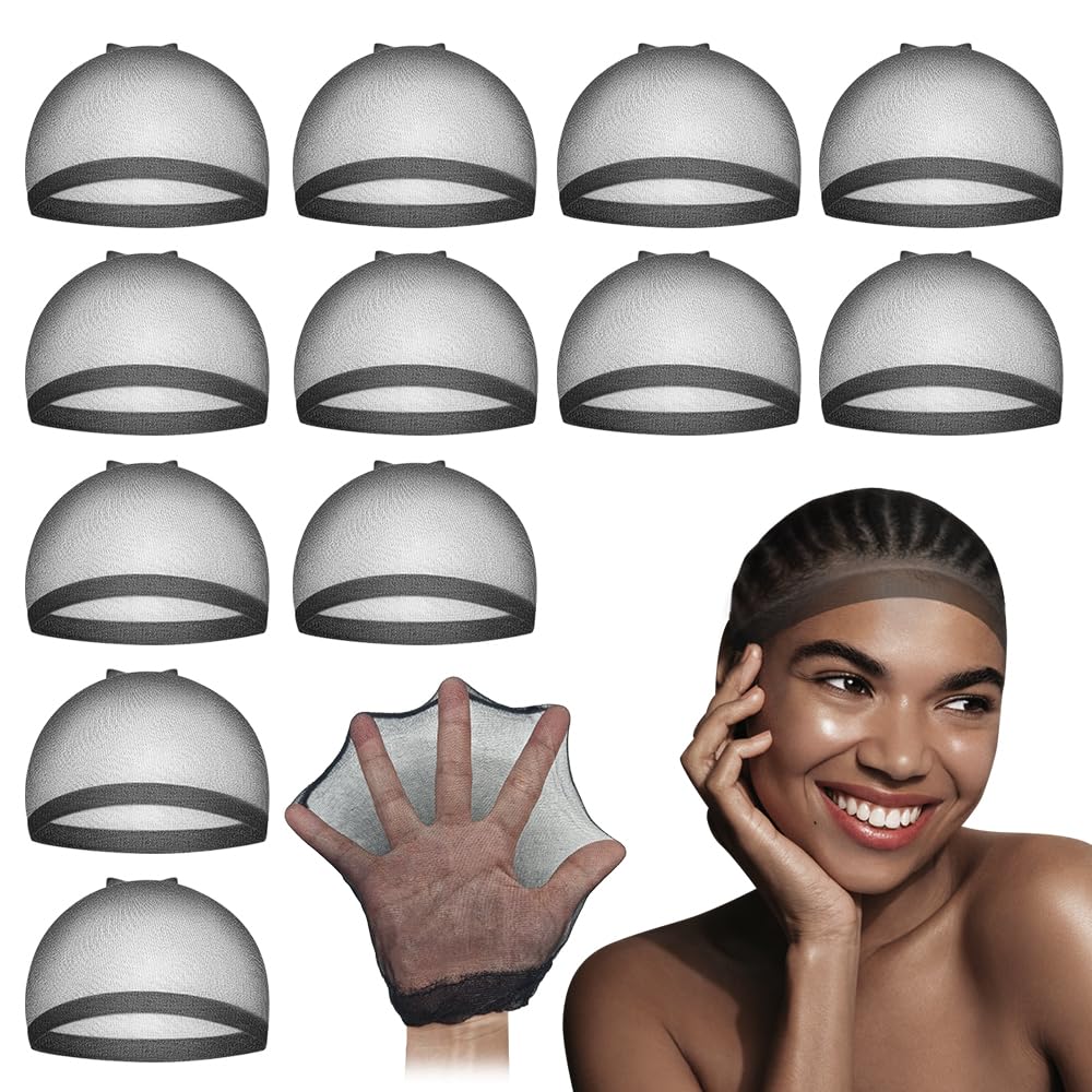 Dreamlover HD wig cap packaging shows a 12-piece set for wigs and cosplay use.
