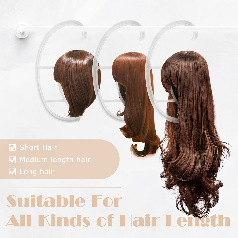 Dreamlover sturdy plastic wig hangers support long and short wigs securely