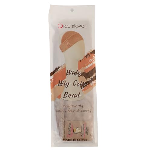 Dreamlover wig grip headband wide tan lace-front emphasis for better friction.