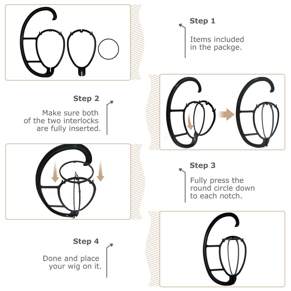 Dreamlover wig stand is easy to assemble and disassemble