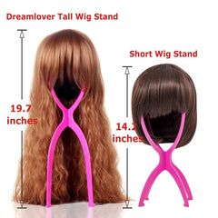 Dreamlover Wig Stand collapsible design enables easy packing for trips and storage