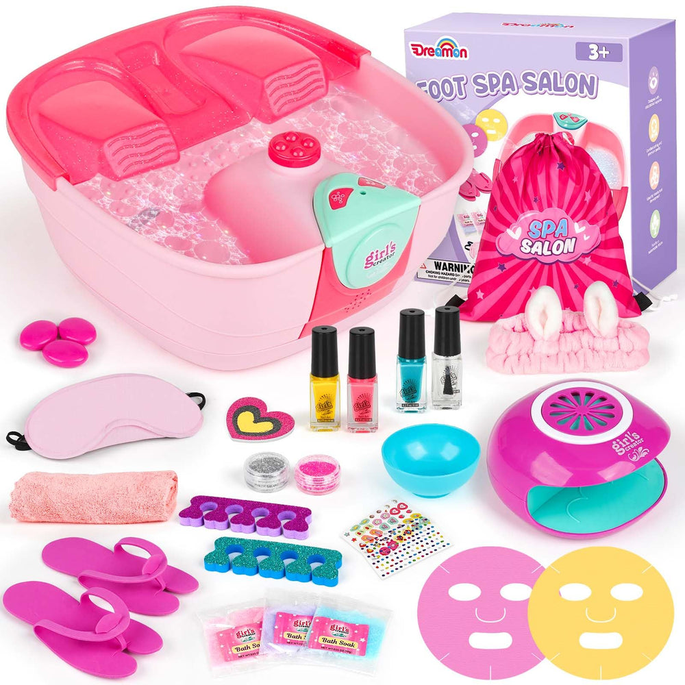 Dreamon Kids Foot Spa Bath with soothing bubbles for at-home relaxation.