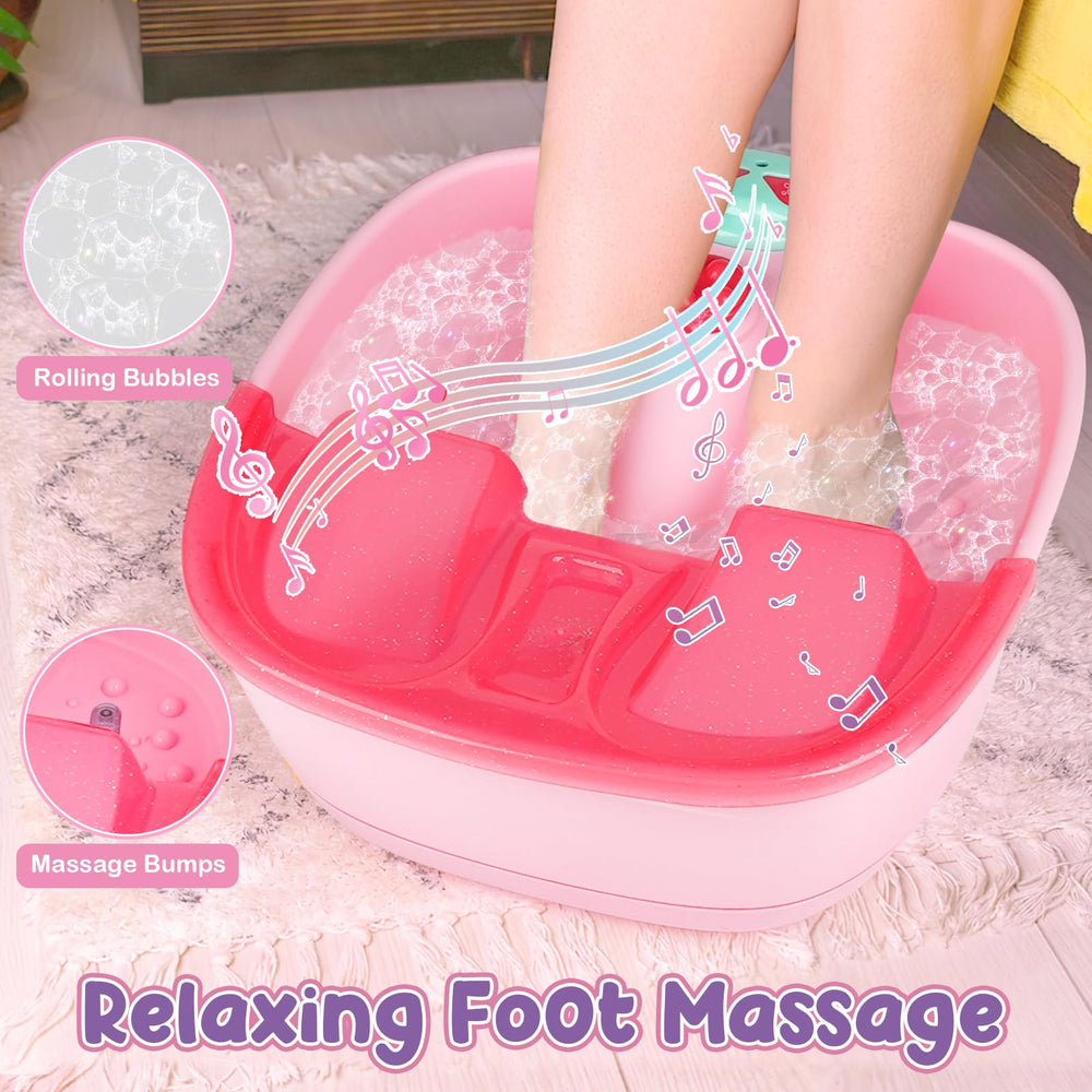 Dreamon Kids Foot Spa Bubbles create spa-like atmosphere and gentle fizz.