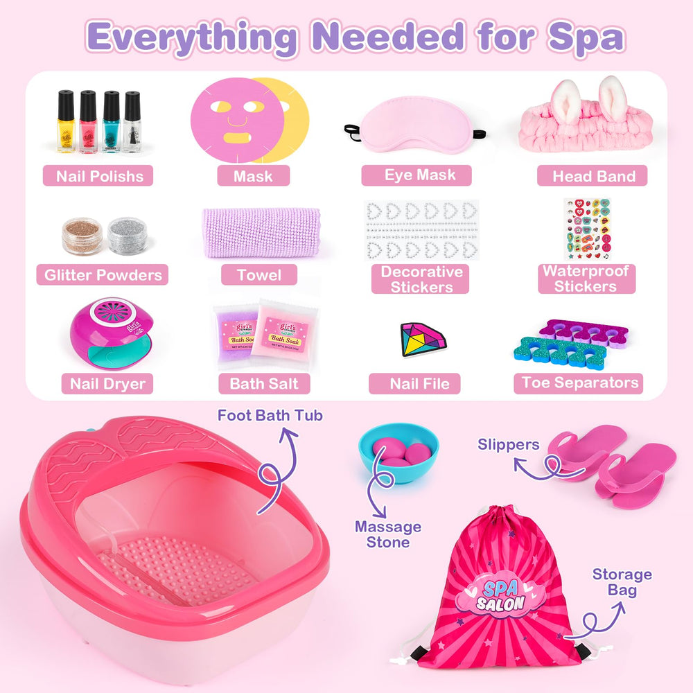 Dreamon kids nail kit with four polishes and stickers for color creativity