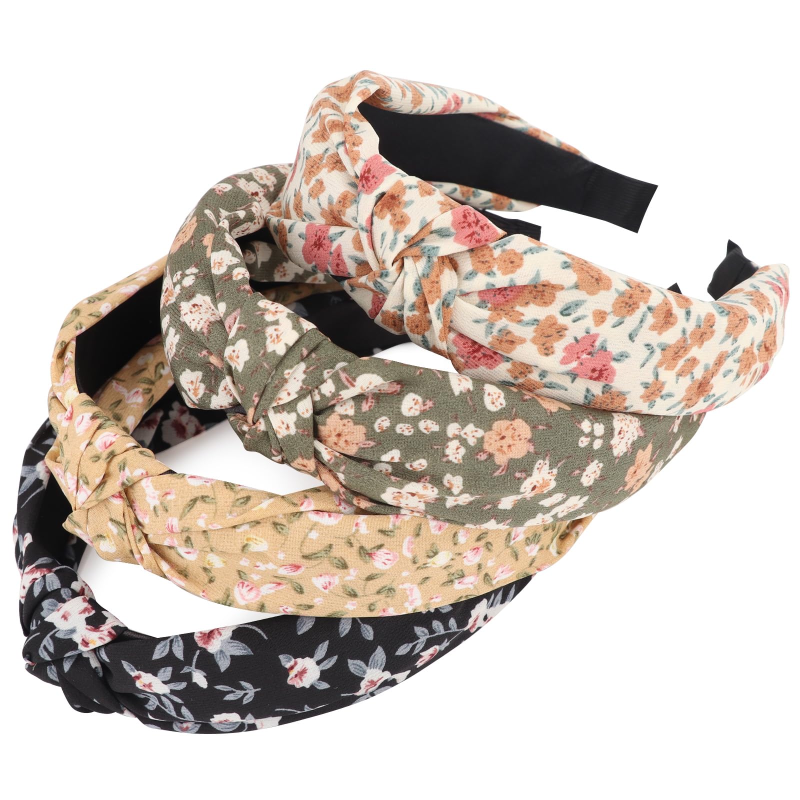 DRESHOW headband flower knot design for a chic morning routine.