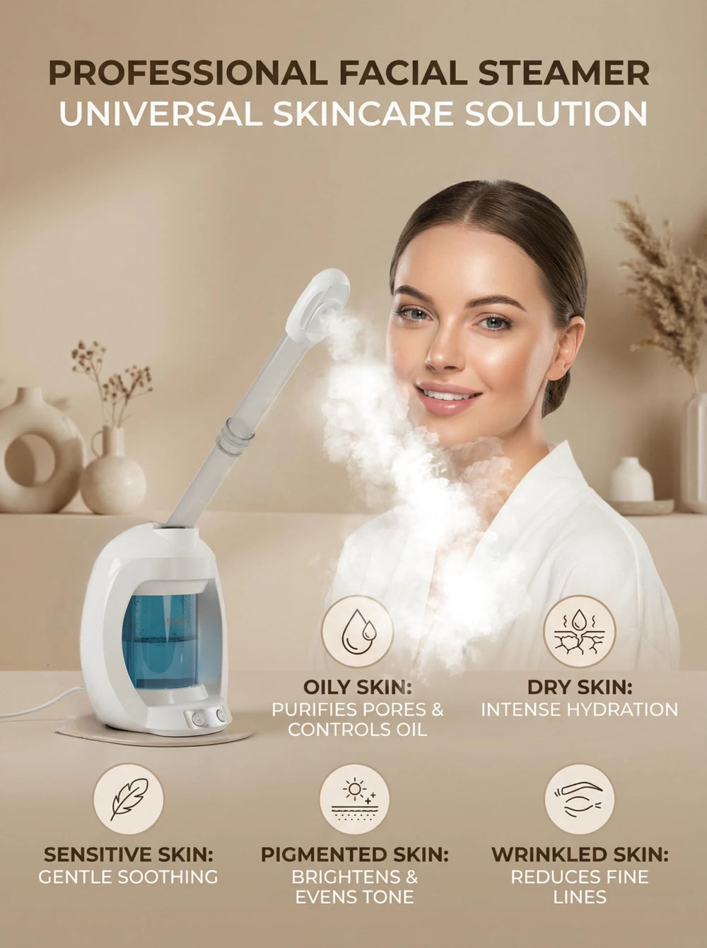 Dress Vous ozone light supports enhanced cleansing impression during use