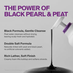 DR.FORHAIR Folligen Silk Shampoo peat-water ingredient close-up emphasizes gentle cleansing.