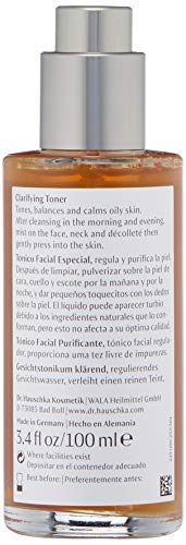 Dr. Hauschka Clarifying Toner face-application image soothing after cleansing to refresh pores.