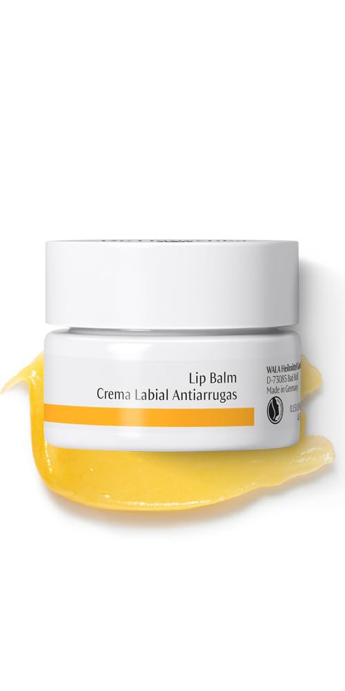 Dr Hauschka Lip Balm application demonstrates gentle, nourishing lip care.