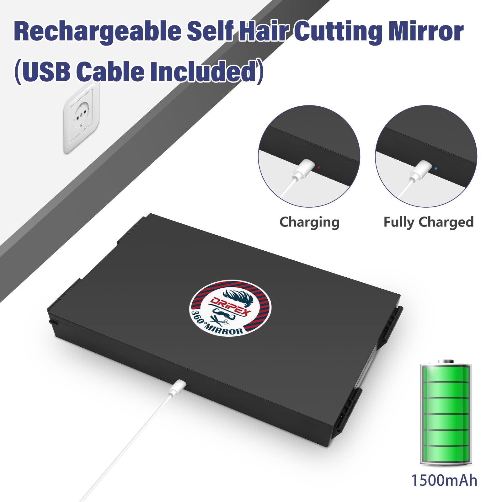 Dripex desk-use mirror clear reflections during home styling routines.