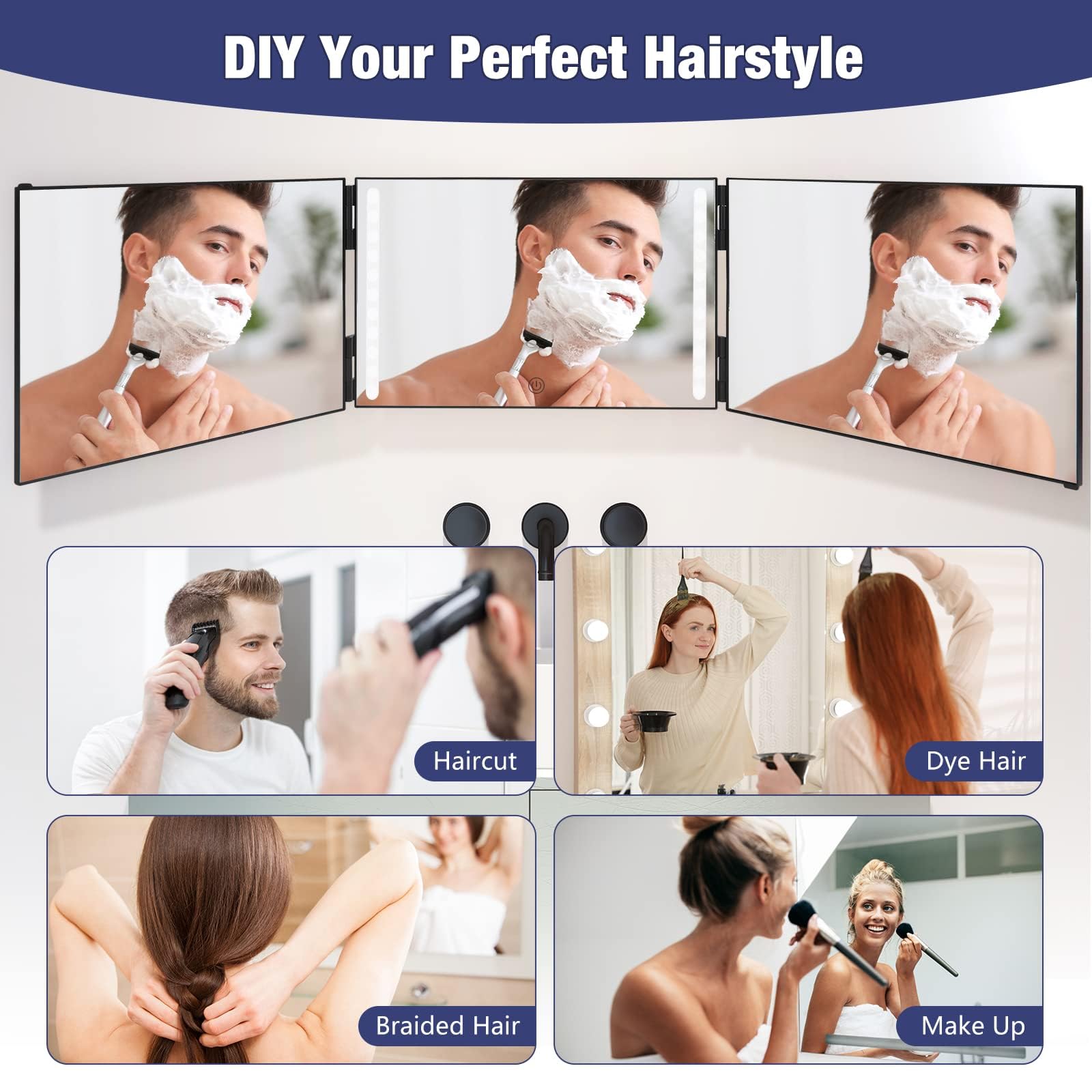 Dripex for dyeing and styling—consistent lighting supports color decisions.