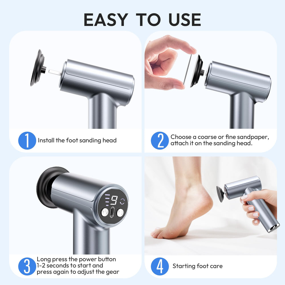 Drivox portable pedicure tool is ideal for home, salon, or travel.