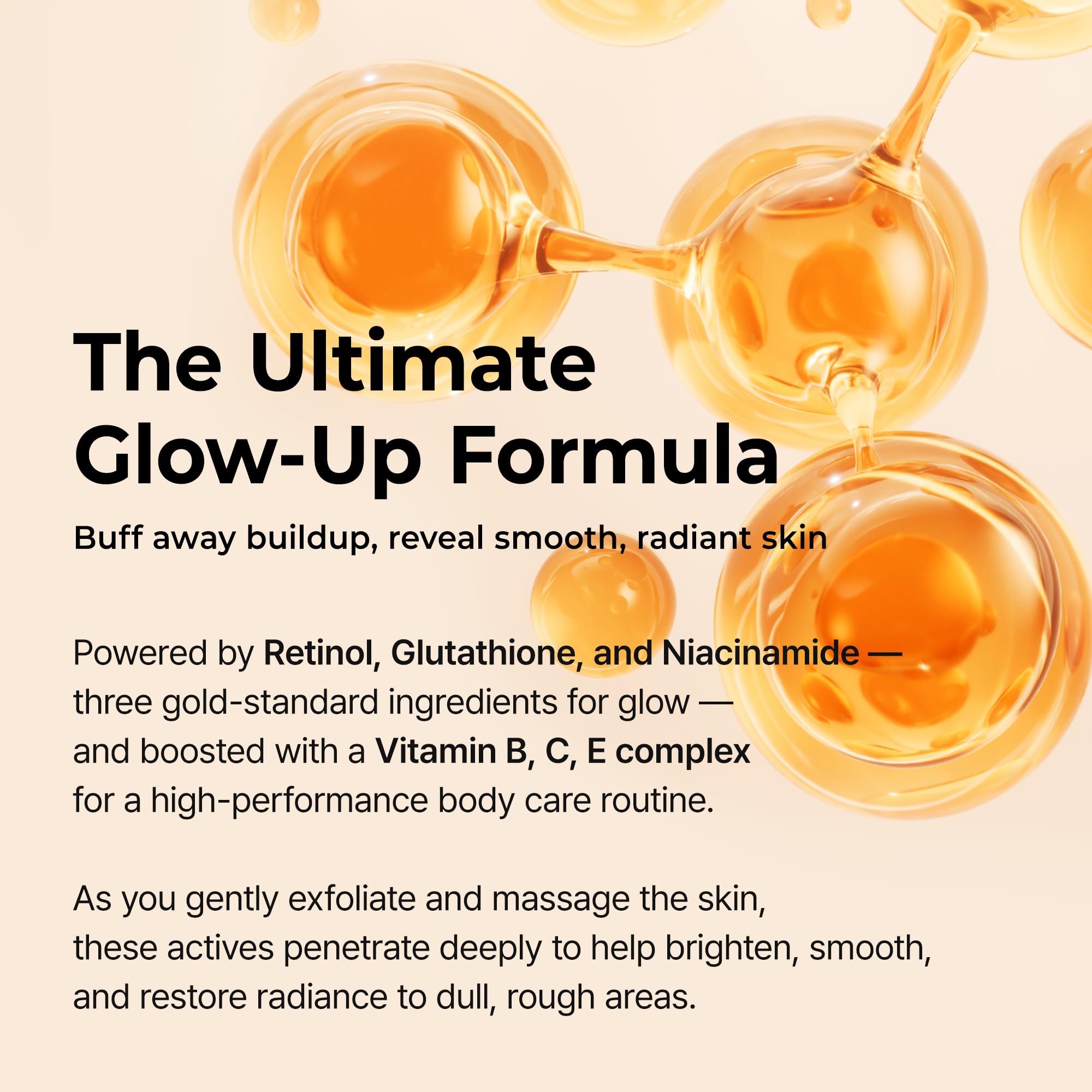 Dr.Melaxin Body Keratin Care bottle in hand demonstrates portable size.