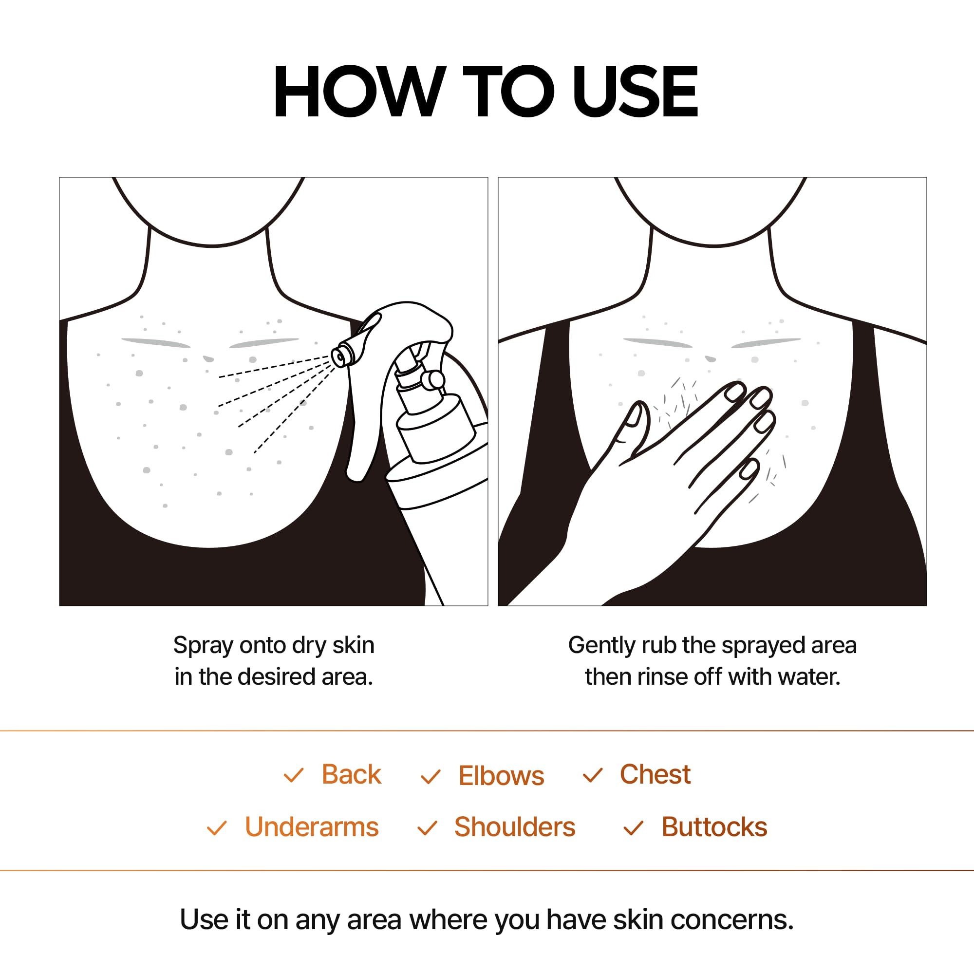 Dr.Melaxin Body Keratin Care lifestyle image suggests refreshing routine.
