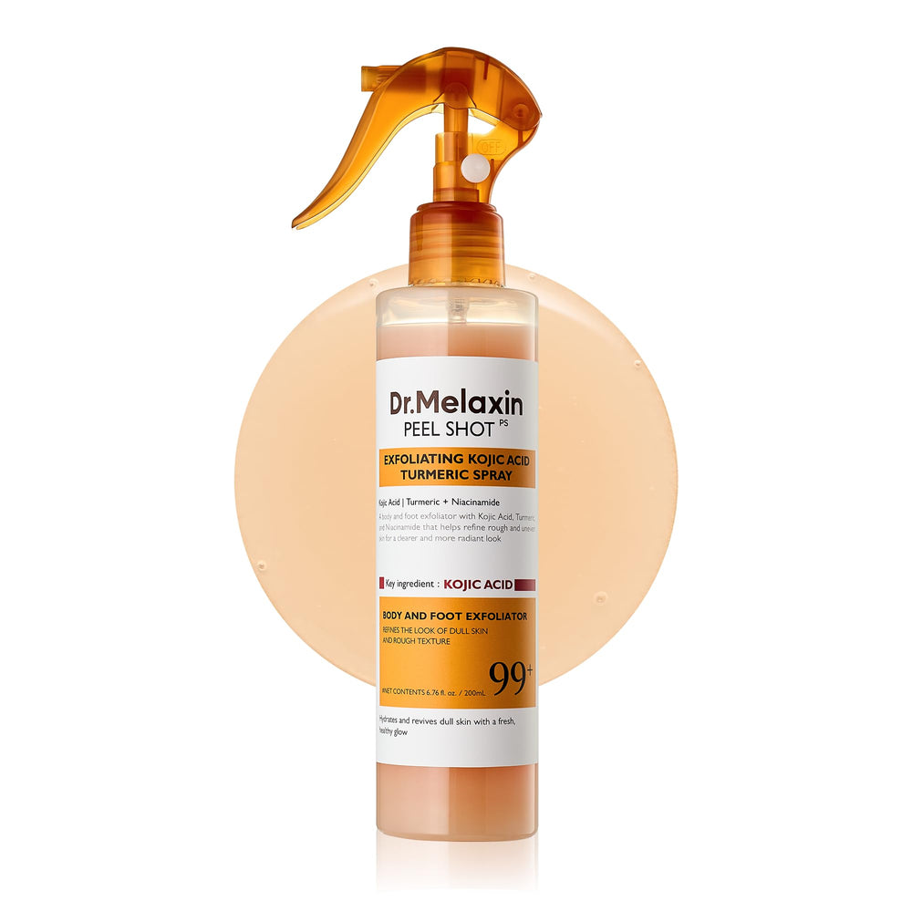 Dr.Melaxin Body Keratin Care spray front shows premium design for daily skincare routine.