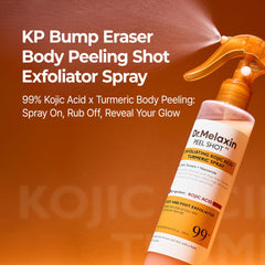Dr.Melaxin Body Keratin Care nozzle close-up highlights easy, even application.