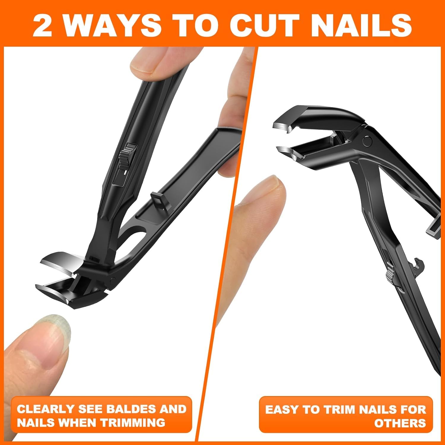 DRMODE curved blade follows natural nail curvature for neat edges