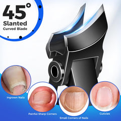 DRMODE curved blades follow nail curvature for smooth cuts
