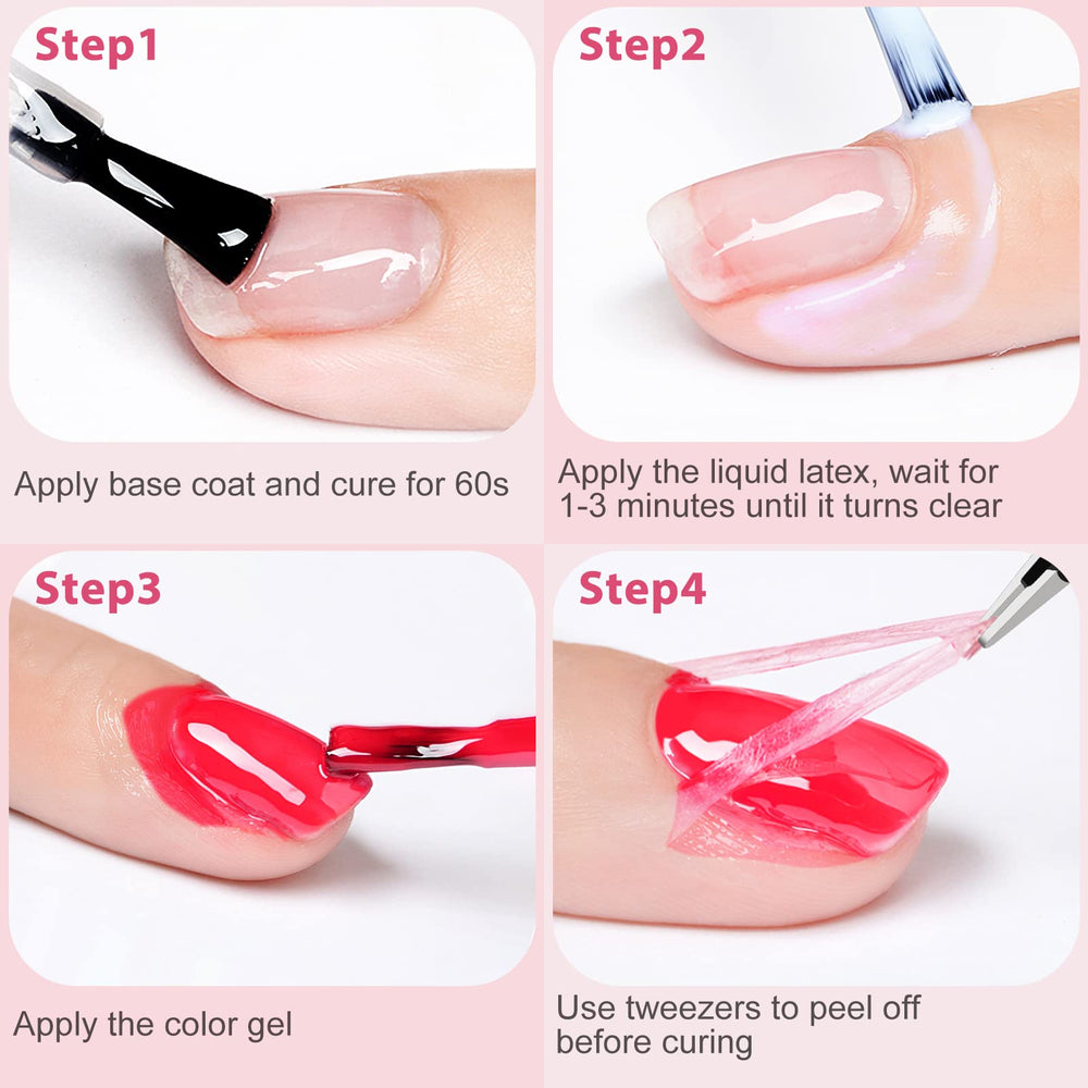DRMODE cuticle guard highlights skin protection during color polish.