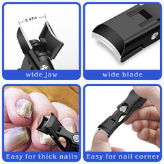 DRMODE anti-splash design clippers preventing nail clippings splash