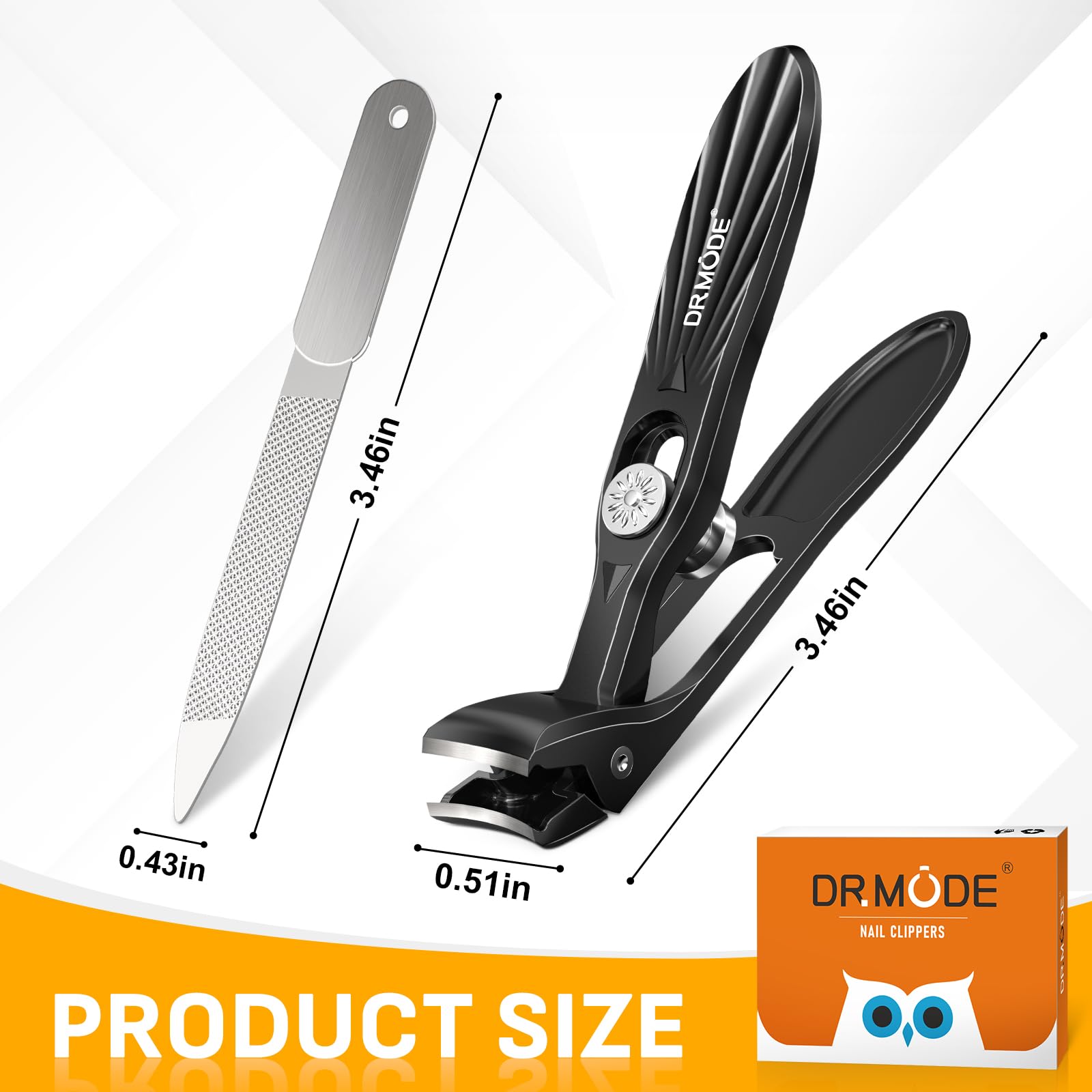 DRMODE black-housing clippers ready for daily home grooming routines.