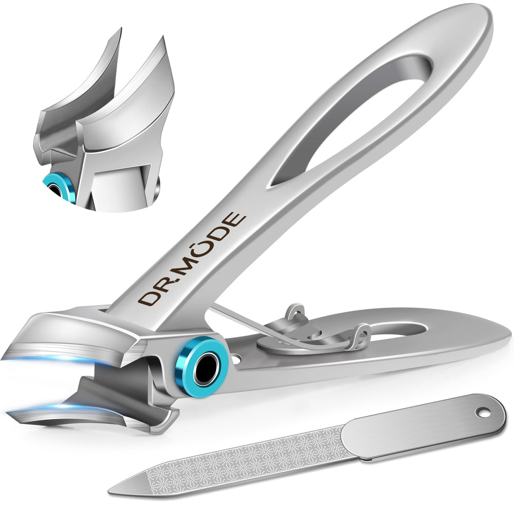 DRMODE thick-nails clippers with wide opening for easy thick-nail trimming