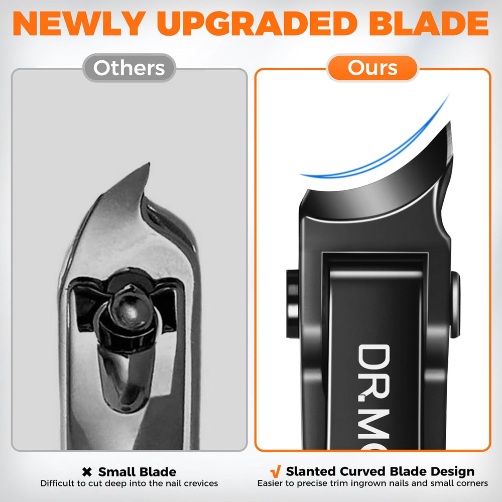 DRMODE blade closeup shows sharp, durable stainless steel blades.