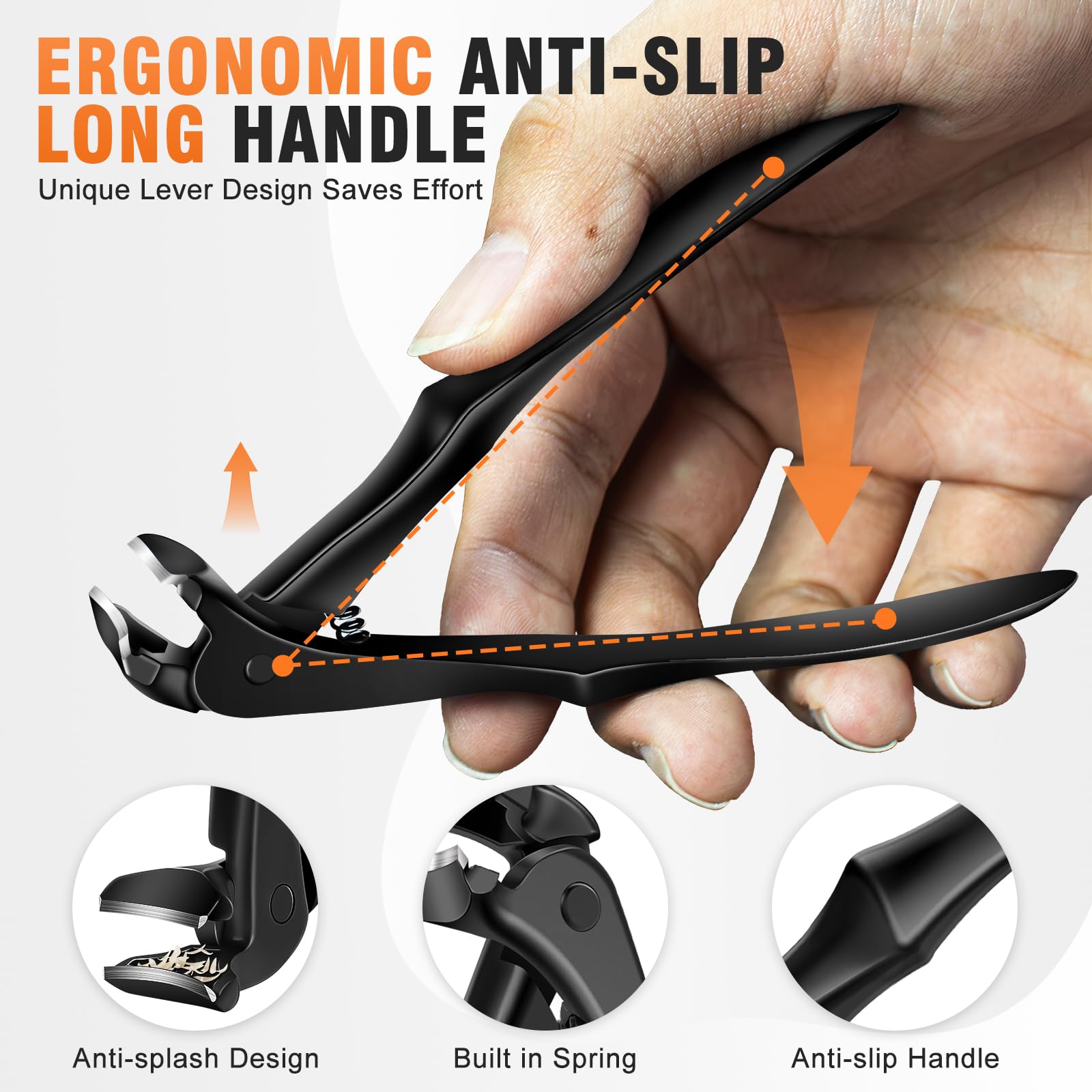 DRMODE non-slip grip improves control during trimming.