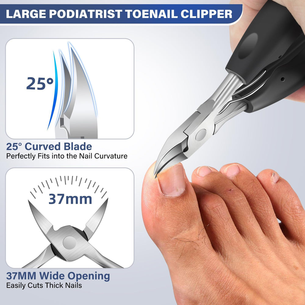 DRMODE upgraded 45 degree slanted nail clipper for precise ingrown trimming