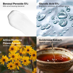 DRMTLGY acne-serum-5pct-benzoyl-peroxide close-up highlights deep pore penetration.