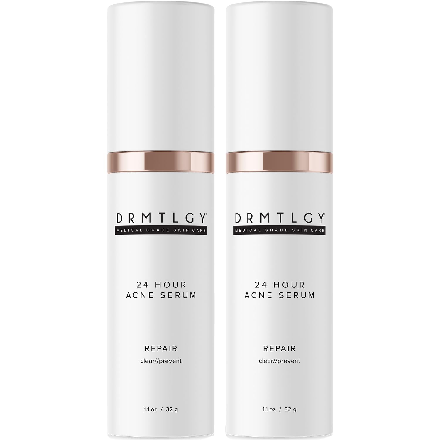 DRMTLGY acne spot-treatment-bottle demonstrates quick breakout targeting for clearer skin.