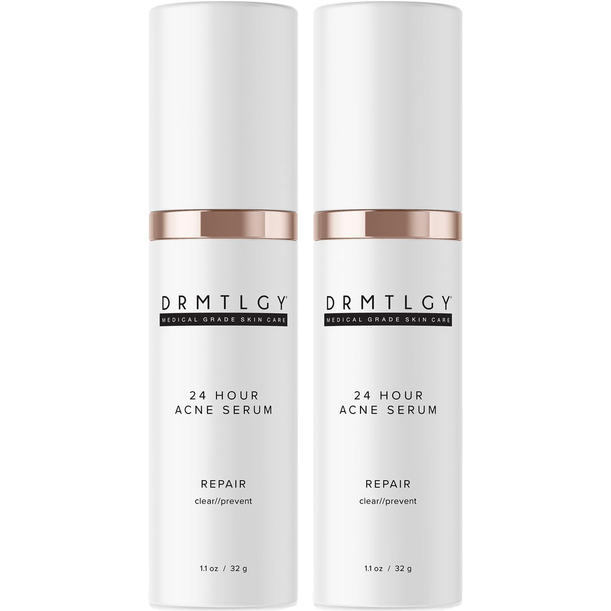 DRMTLGY acne spot-treatment-bottle demonstrates quick breakout targeting for clearer skin.