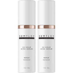 DRMTLGY acne spot-treatment-bottle demonstrates quick breakout targeting for clearer skin.