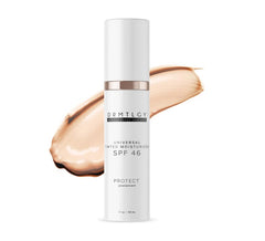 DRMTLGY anti-aging tinted moisturizer bottle with SPF 46 for daily protection