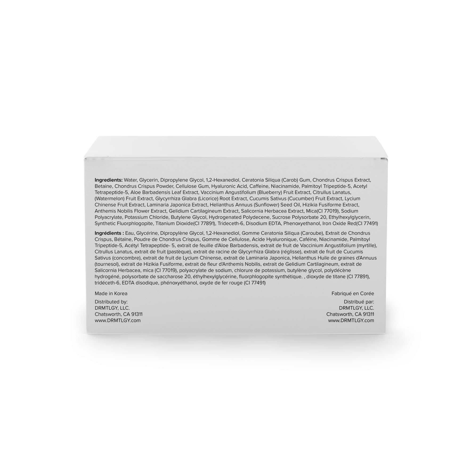 DRMTLGY patches resting on skin to illustrate suitability for all skin types.