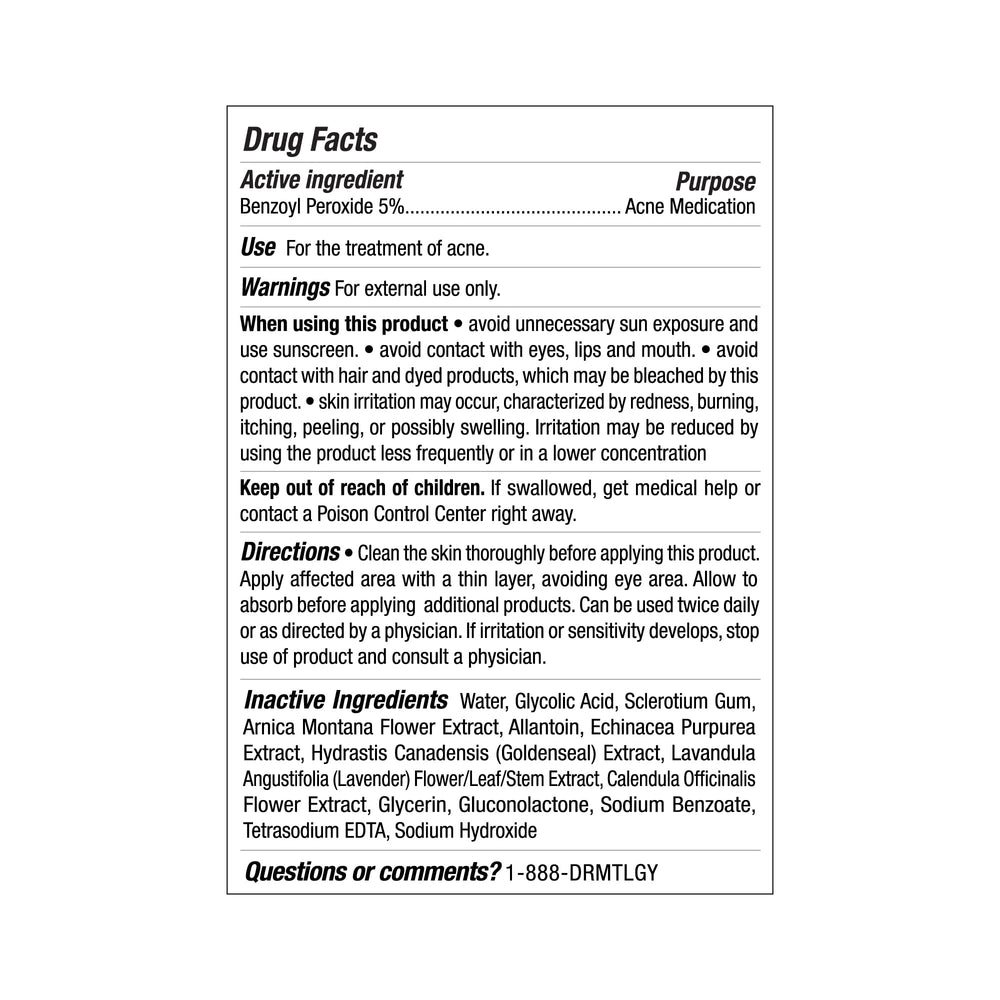DRMTLGY-dermatologist-recommended-label signals skin type safety.