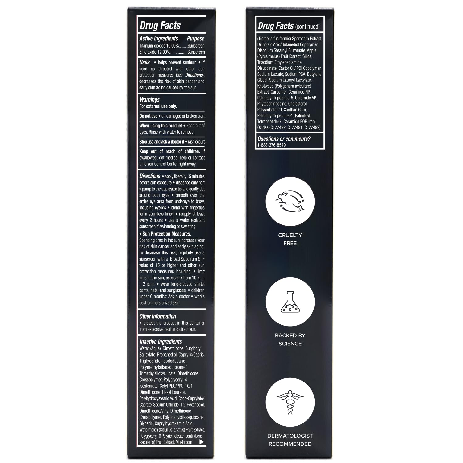 DRMTLGY Luminous Eye Corrector daily-use routine image shows easy morning brightening