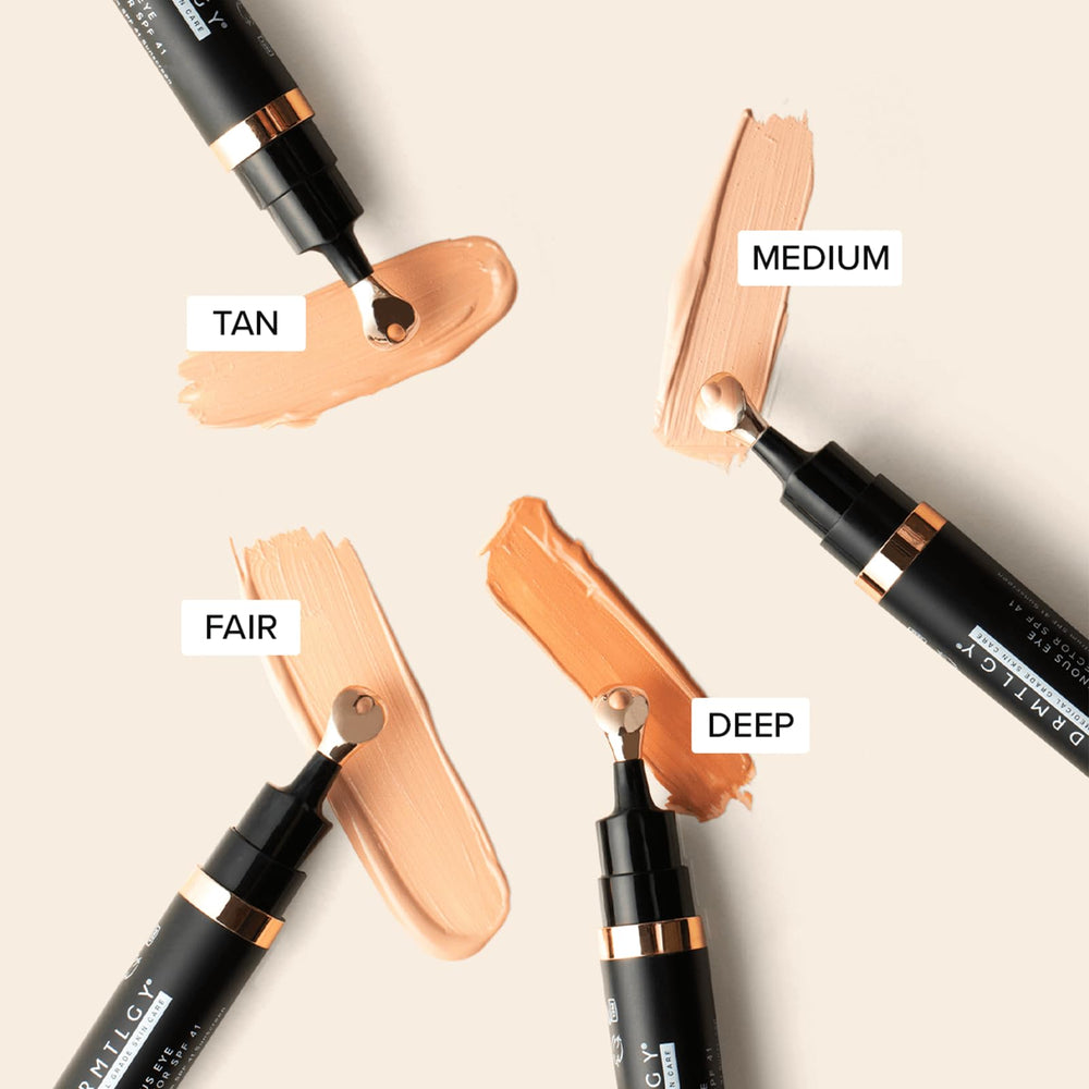 DRMTLGY Luminous Eye Corrector fragrance-free bottle emphasizes clean, irritation-free formula