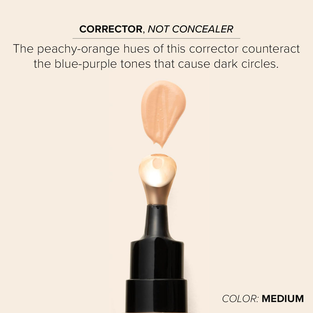DRMTLGY Luminous Eye Corrector application demonstrates smooth glide for even tone