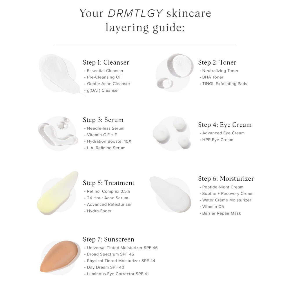 DRMTLGY microdermabrasion scrub natural ingredients like green tea and lemon