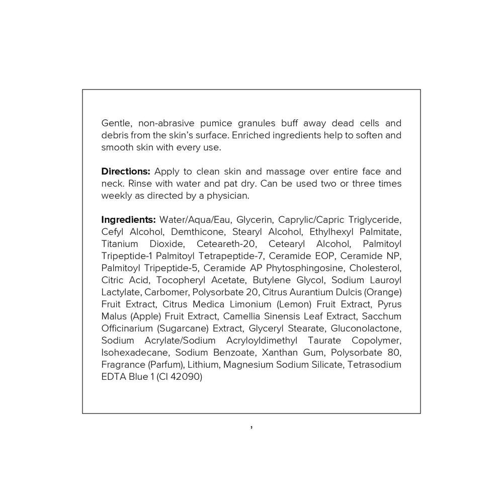 DRMTLGY microdermabrasion scrub patch-test warning indicates safe usage